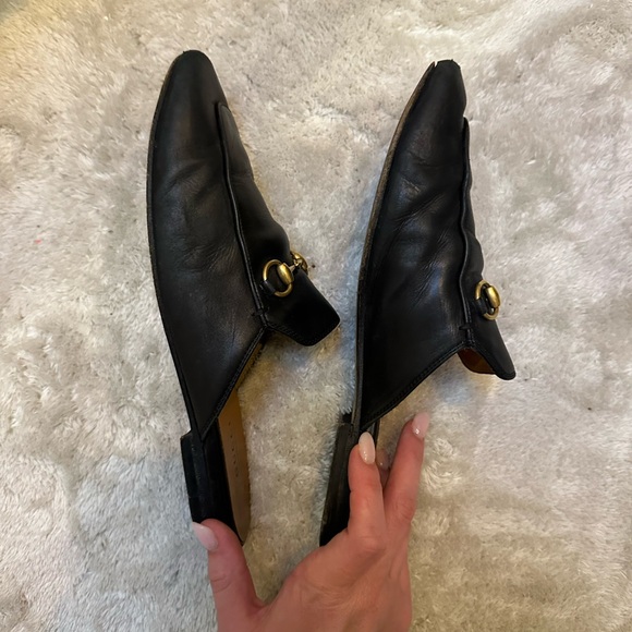 Gucci Princetown Leather Mules - Picture 3 of 7